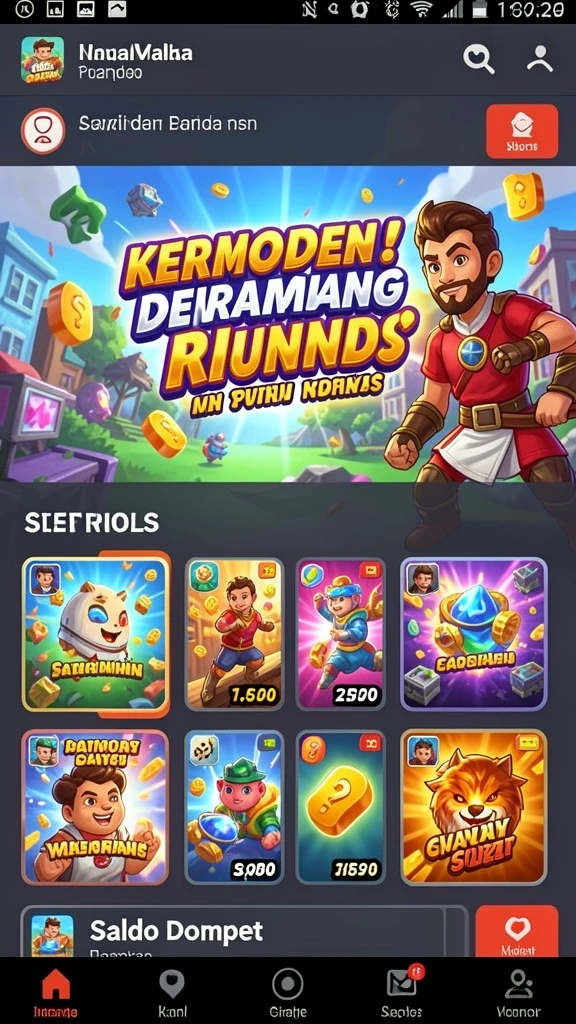 mposurga - Tangkapan layar menunjukkan karakter utama dalam aksi epik.