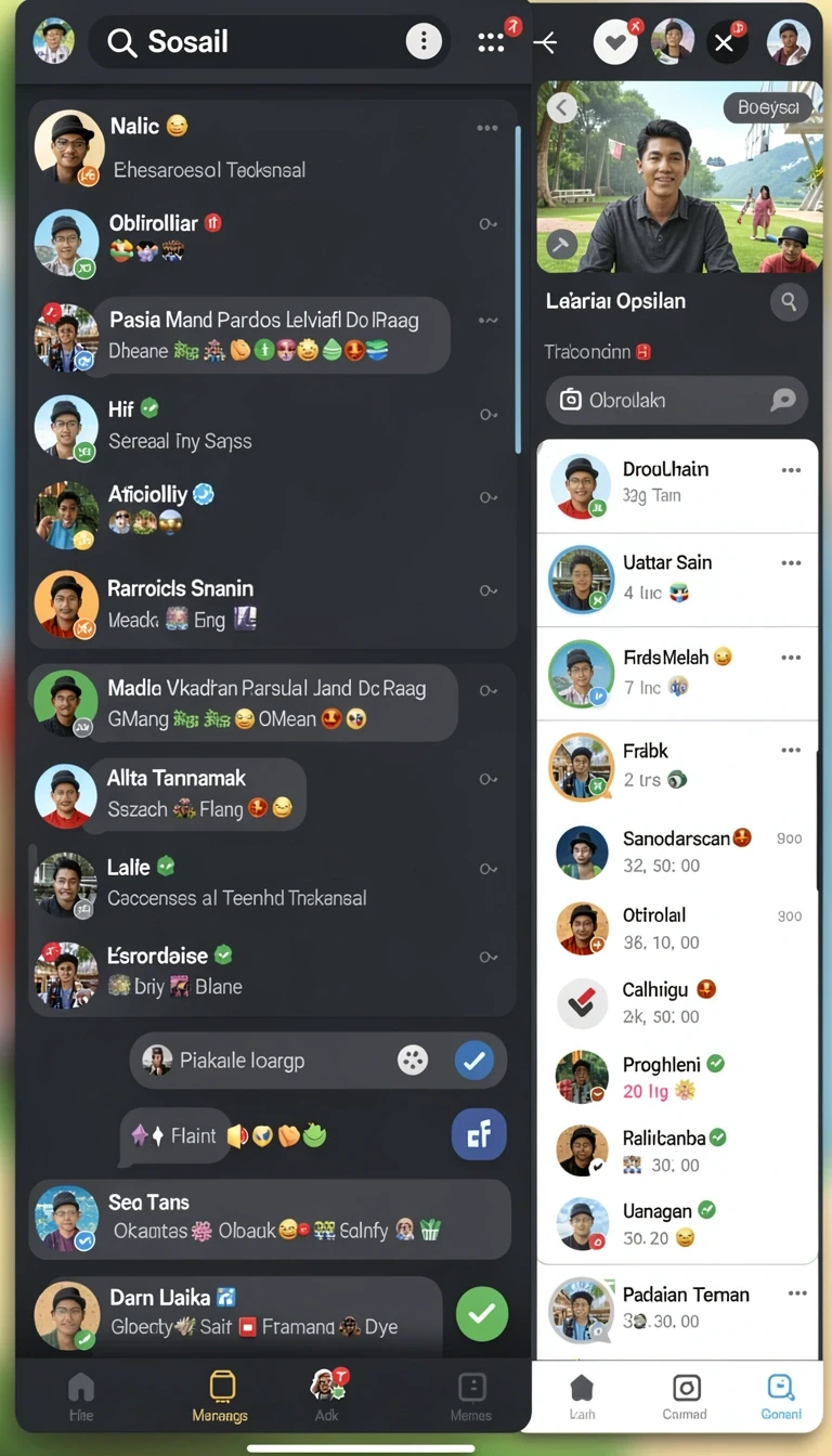 newidn - Tampilan menu awal yang menarik dan intuitif.